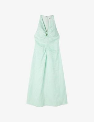 Floral V-Neck Woven Maxi Dress by SANDRO PARIS
