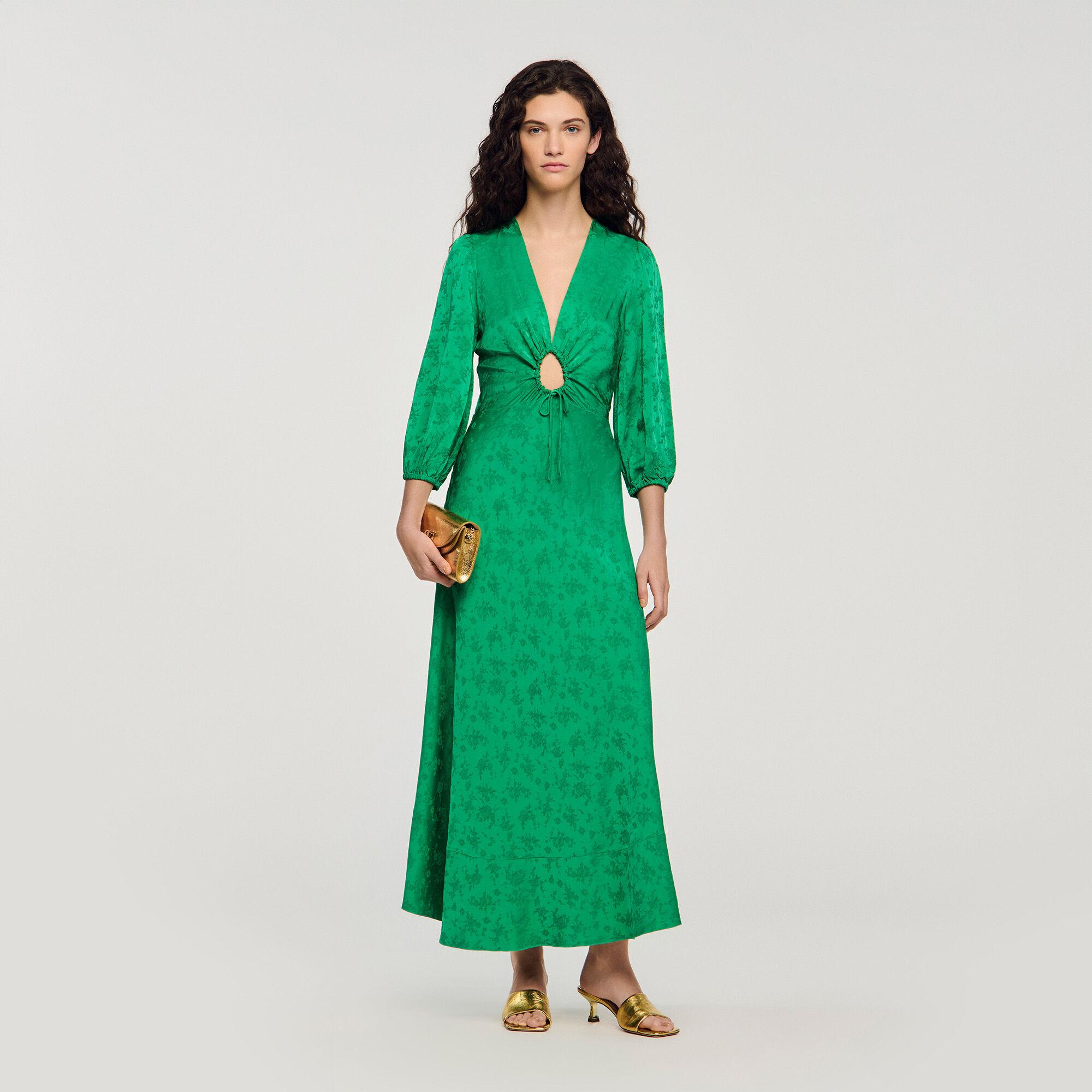 Floral jacquard maxi dress by SANDRO PARIS