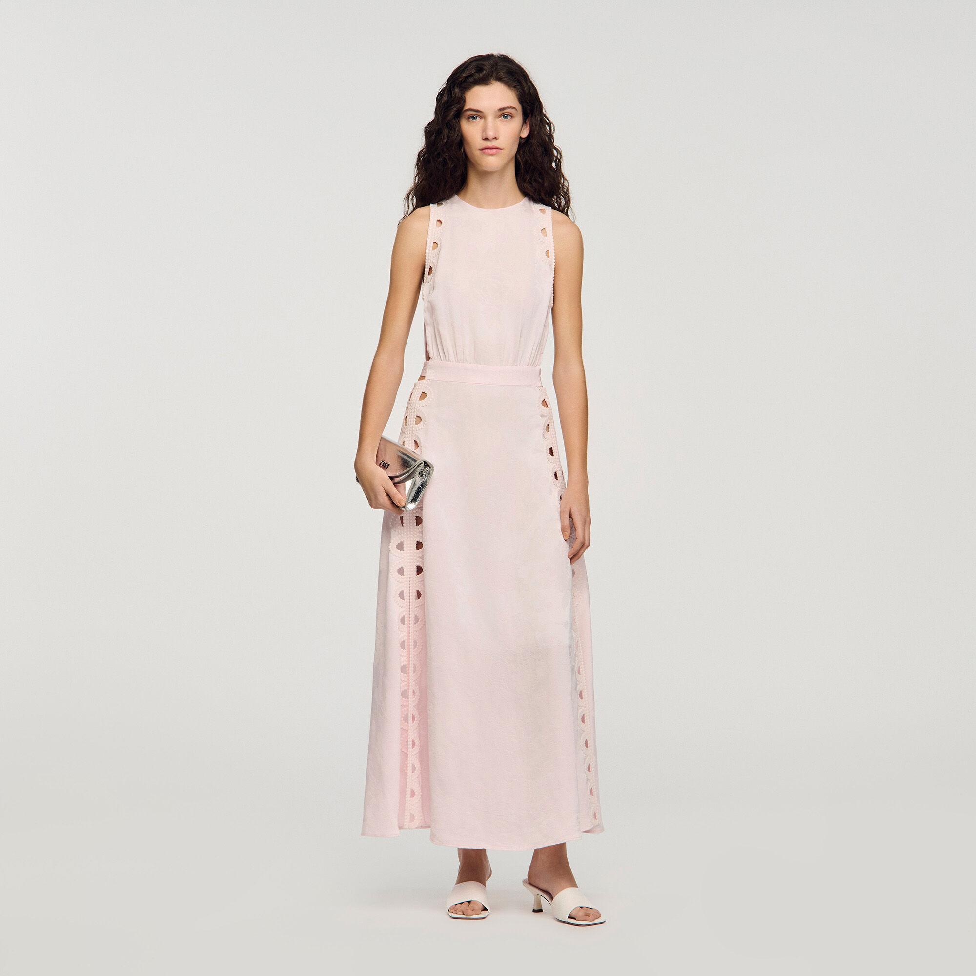 Flower jacquard maxi dress by SANDRO PARIS