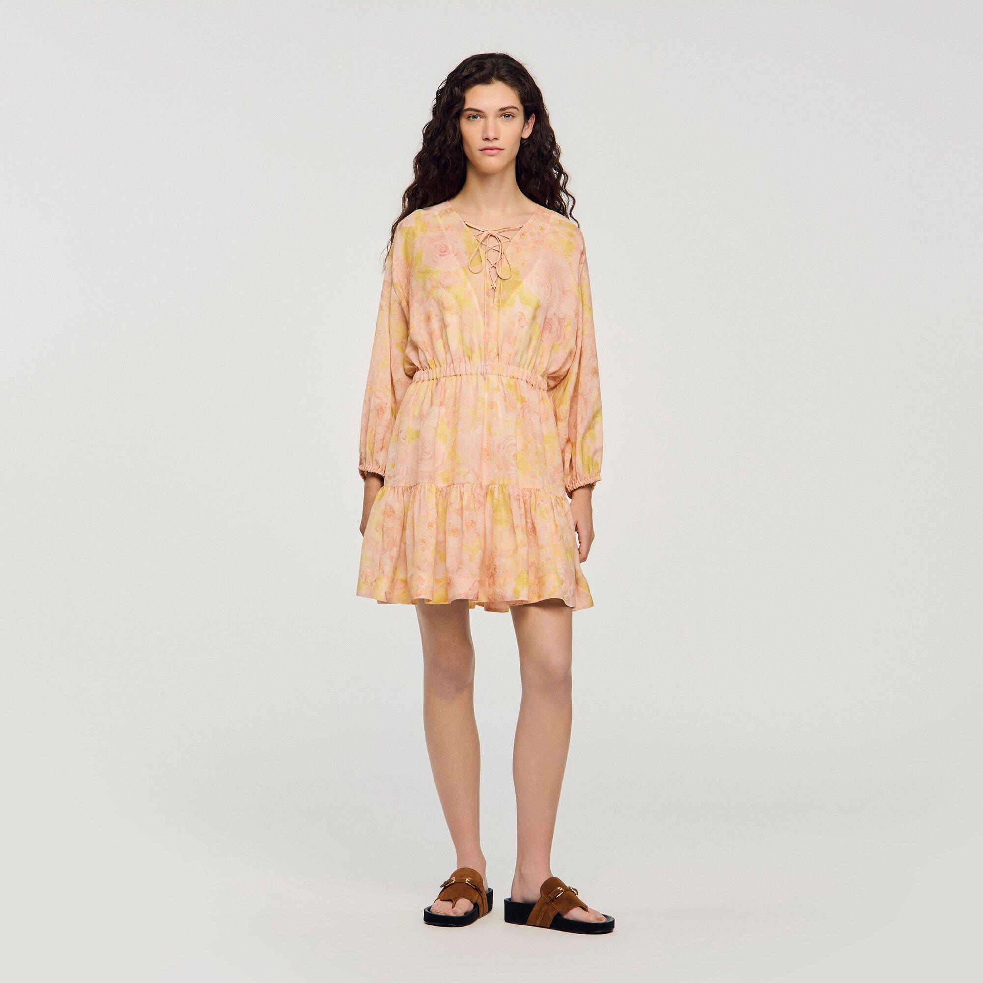 Flower print mini dress by SANDRO PARIS