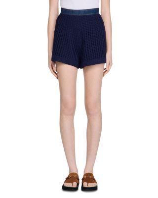 High Waisted Crochet Shorts by SANDRO PARIS