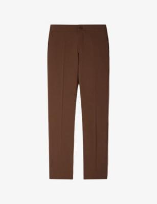 High-rise stretch-jersey trousers by SANDRO PARIS