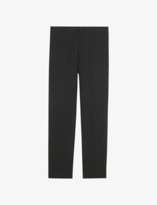 High-rise stretch-jersey trousers by SANDRO PARIS