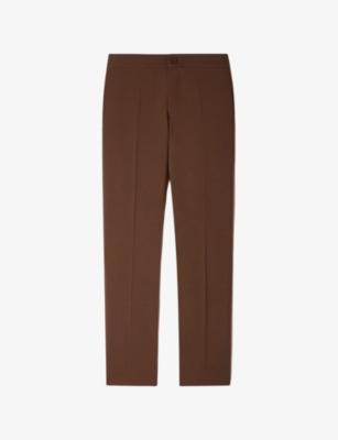 High-rise stretch-jersey trousers by SANDRO PARIS