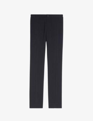 High-rise stretch-jersey trousers by SANDRO PARIS