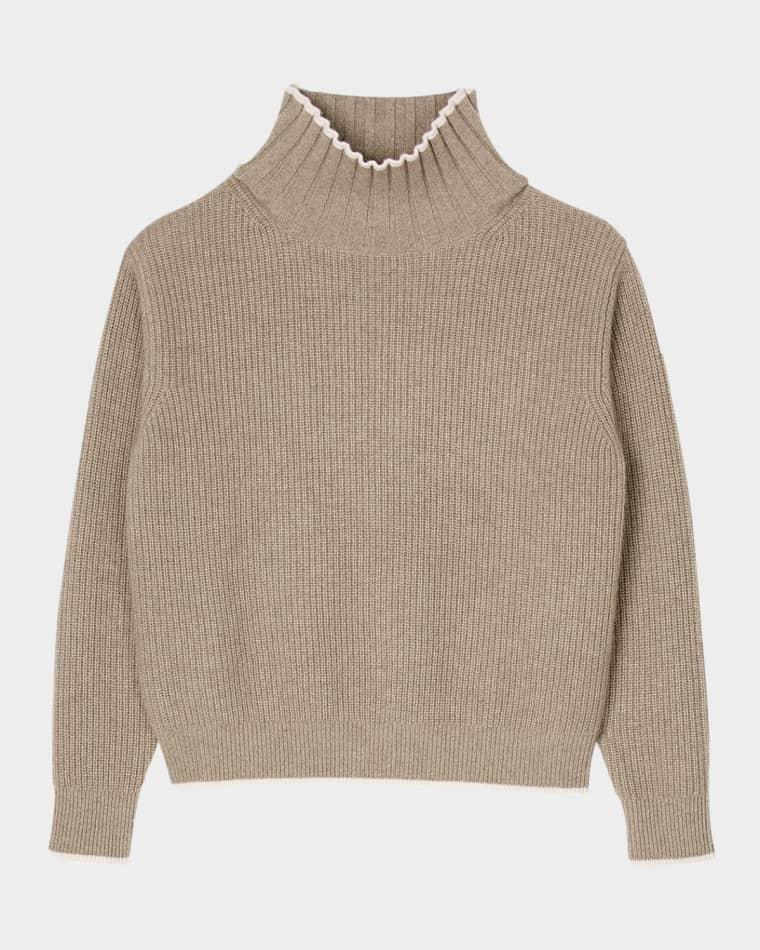 Julian Turtleneck Wool-Cashmere Sweater by SANDRO PARIS Julian Turtleneck Wool-Cashmere Sweater by SANDRO PARIS