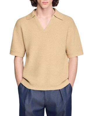 Jute Effect Polo Shirt by SANDRO PARIS
