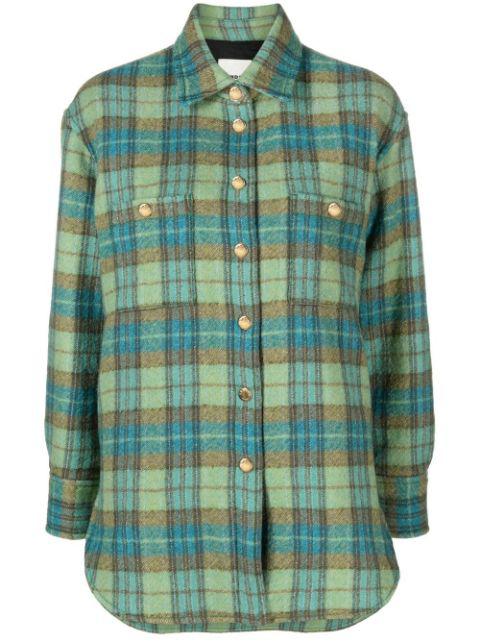 Kenneth plaid-check shirt jacket by SANDRO PARIS