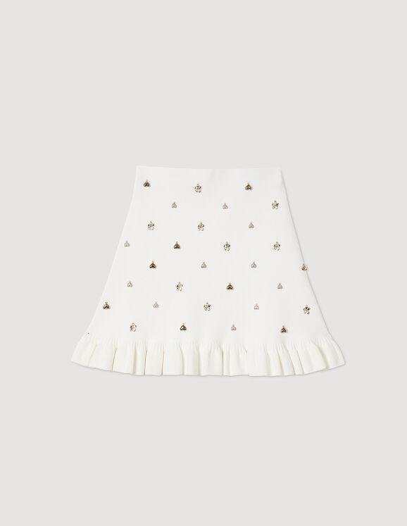 Knit skirt with charms by SANDRO PARIS