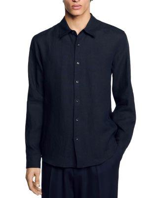 Linen Long Sleeve Shirt by SANDRO PARIS