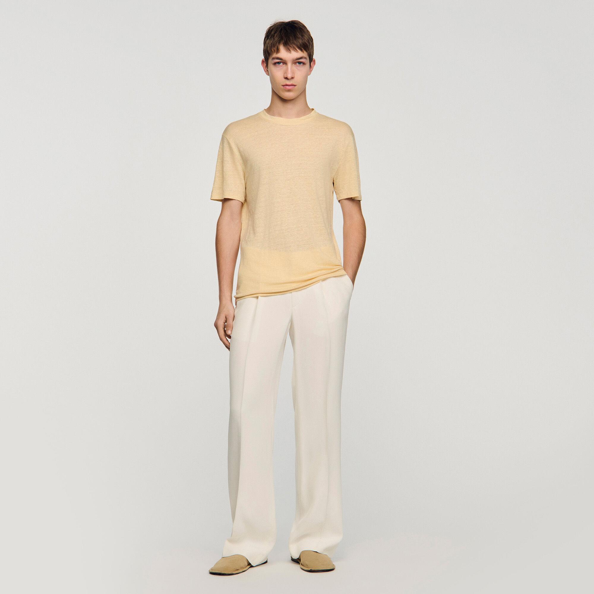 Linen T-shirt by SANDRO PARIS