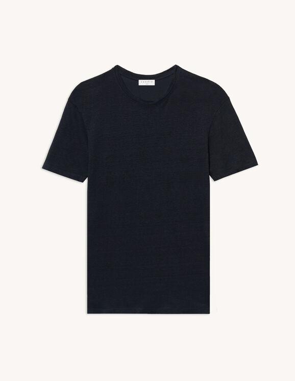 Linen T-shirt by SANDRO PARIS