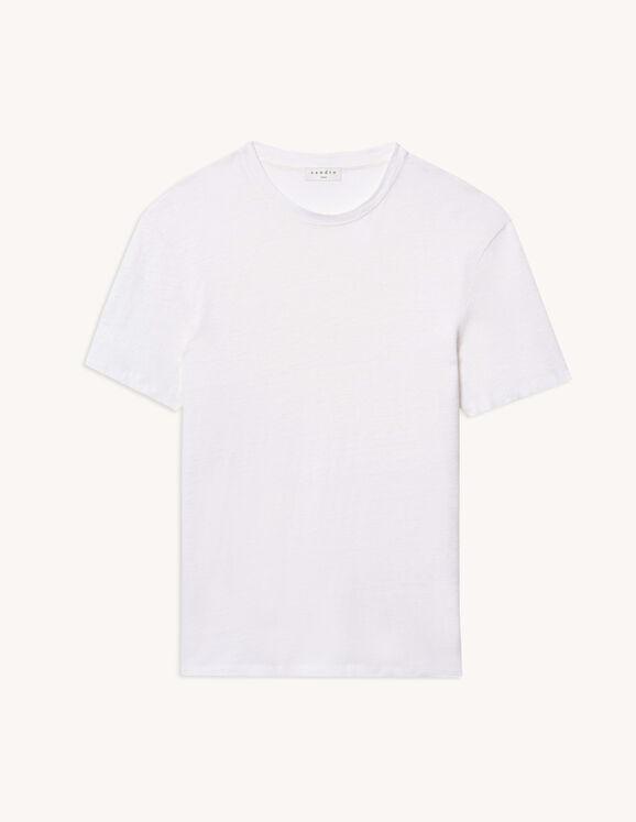 Linen T-shirt by SANDRO PARIS