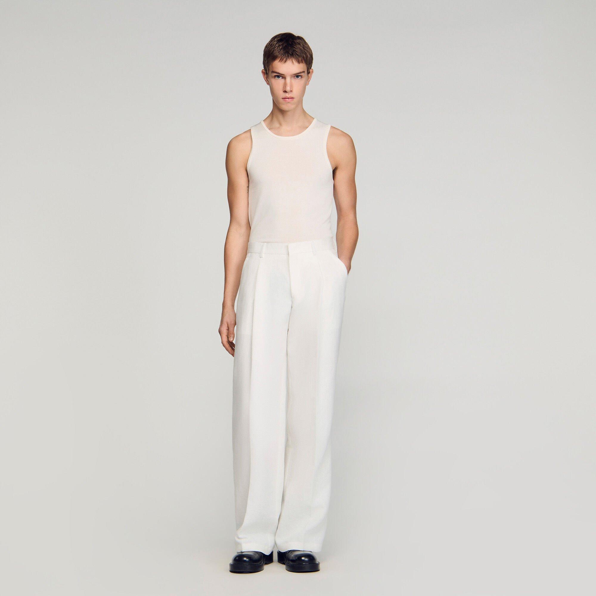 Linen suit trousers by SANDRO PARIS