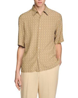 Link Print Loose Fit Shirt by SANDRO PARIS