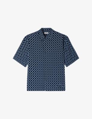 Link-Print Relaxed-Fit Woven Shirt by SANDRO PARIS