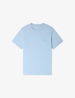Logo-Appliqué Regular-Fit Cotton-Jersey T-Shirt by SANDRO PARIS