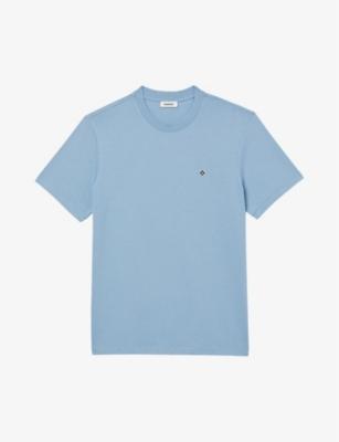 Logo-embroidered cotton T-shirt by SANDRO PARIS