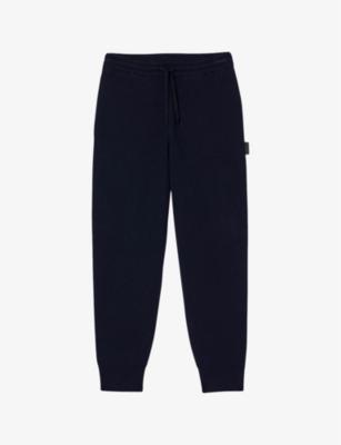 Logo-patch regular-fit stretch-woven jogging bottoms by SANDRO PARIS