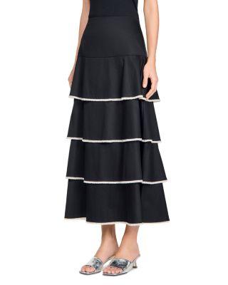 Long Rhinestone Skirt by SANDRO PARIS