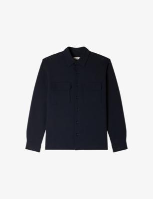 Long-Sleeved Chest-Pocket Woven Shirt by SANDRO PARIS