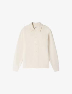 Long-Sleeved Textured Woven Shirt by SANDRO PARIS