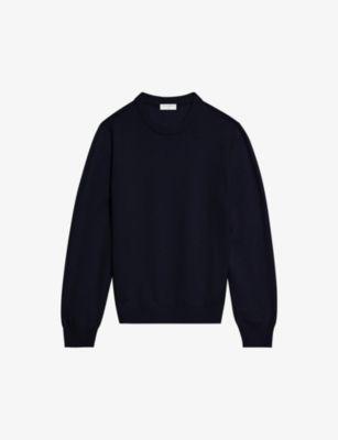 Long-sleeve crewneck cashmere jumper by SANDRO PARIS