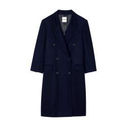Long wool-blend coat by SANDRO PARIS
