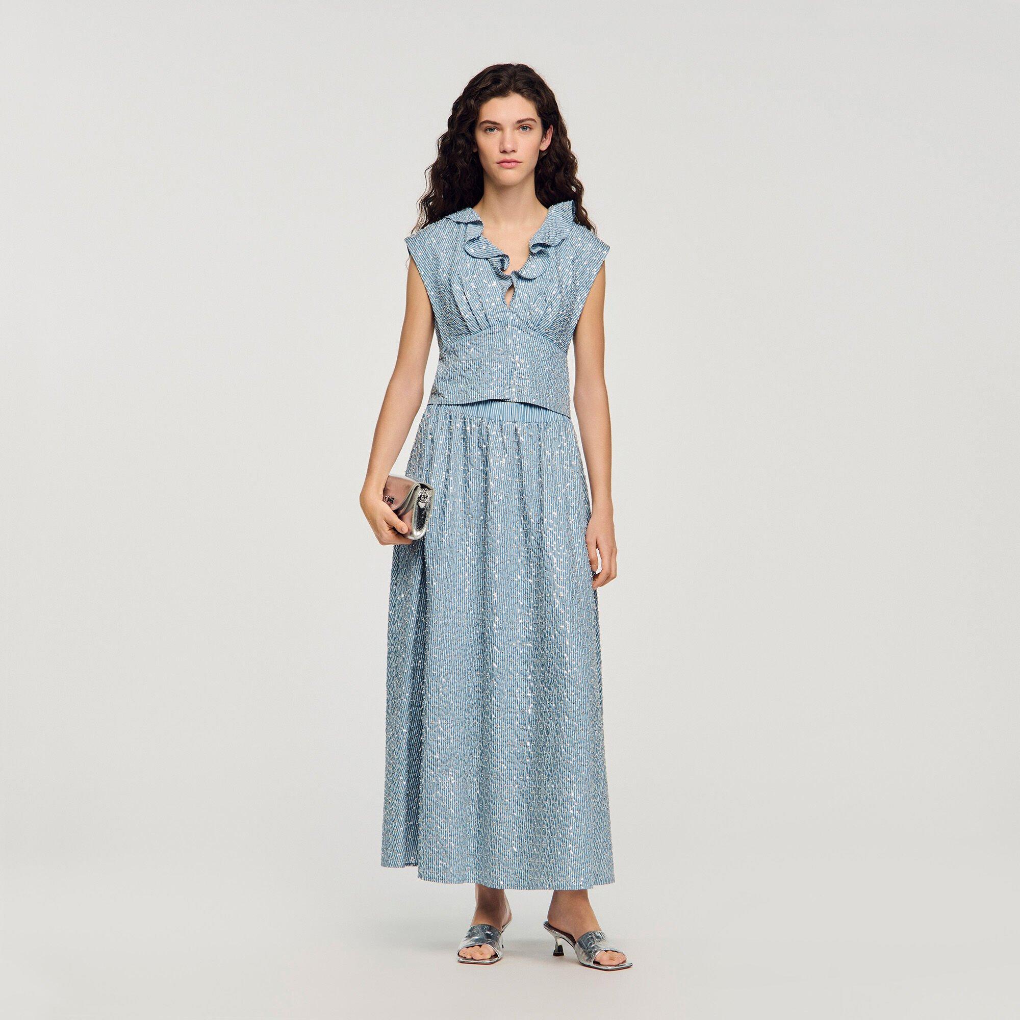 Maxi sequined skirt by SANDRO PARIS
