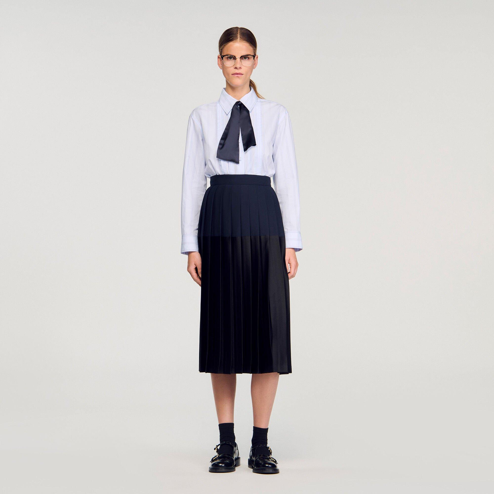 Midi pleated skirt by SANDRO PARIS