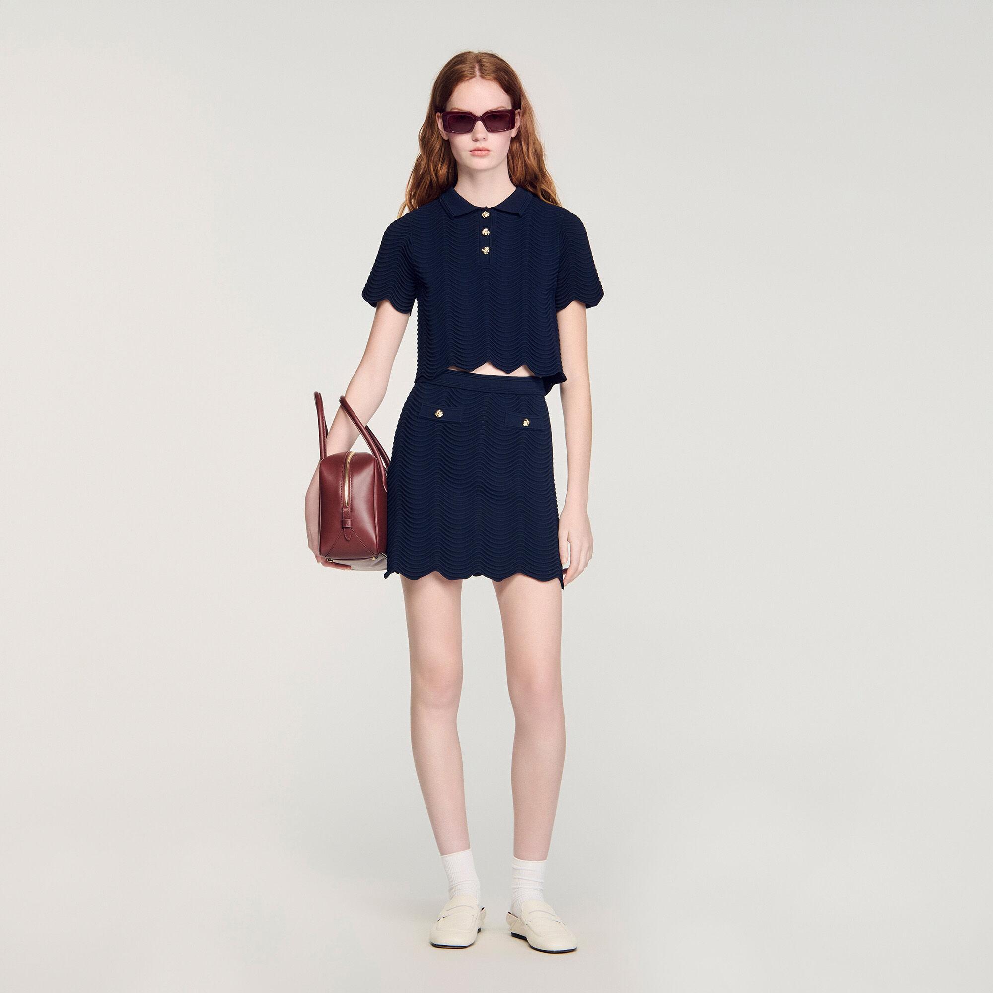 Mini knit skirt by SANDRO PARIS
