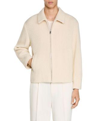 Minimal Knit Effect Jacket by SANDRO PARIS