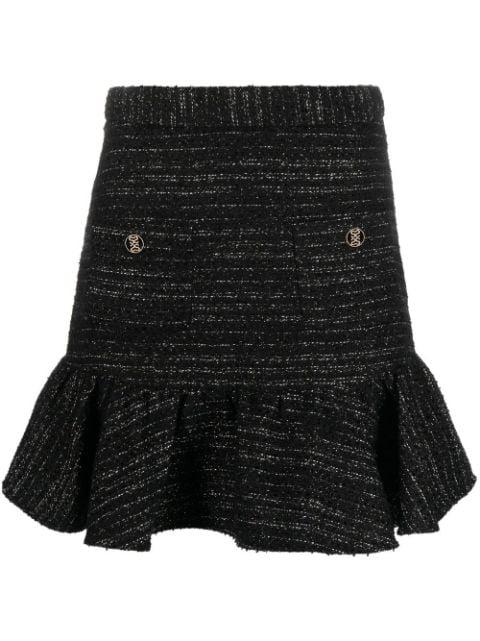 Mira flared tweed skirt by SANDRO PARIS