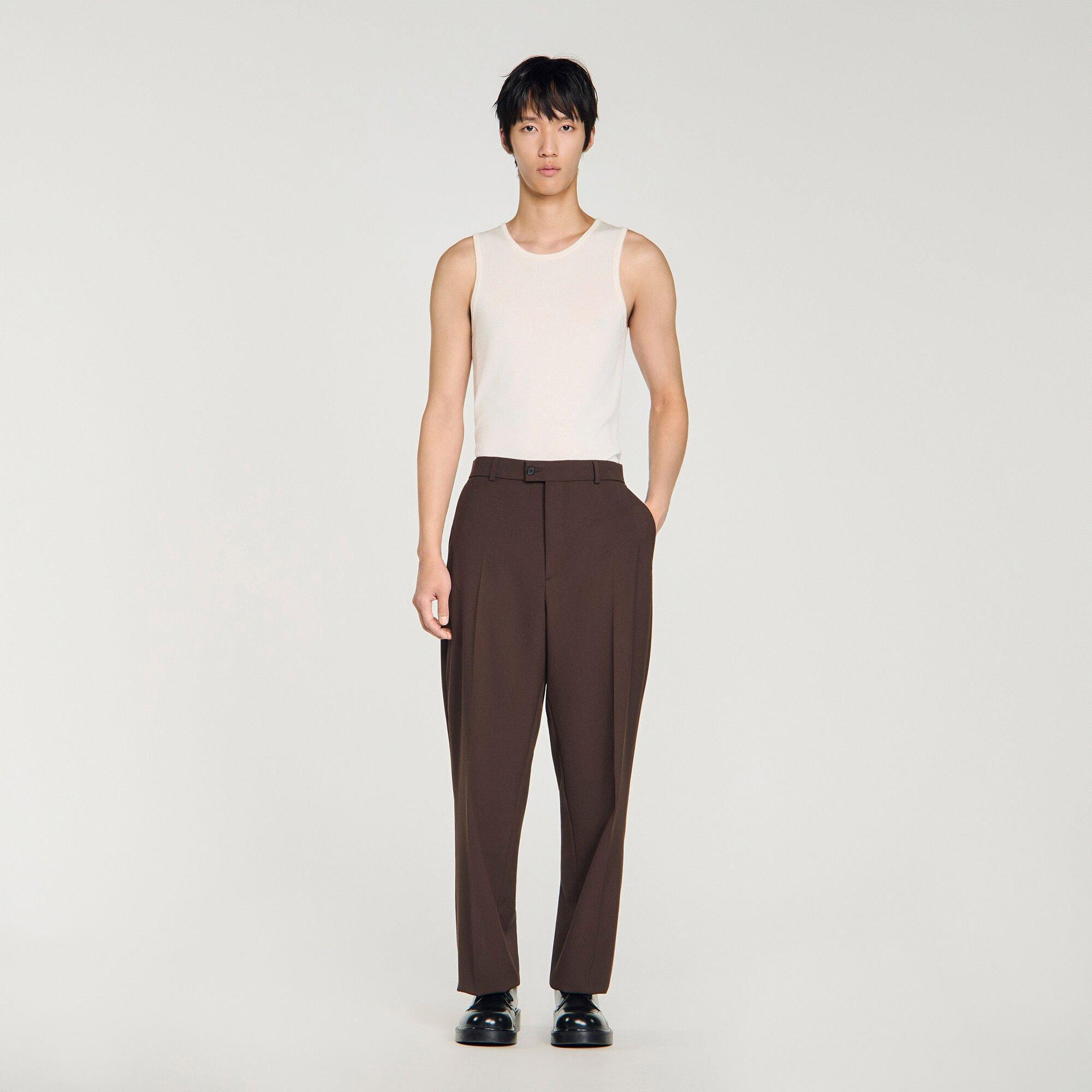 Oversized wool trousers by SANDRO PARIS