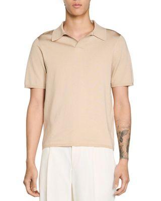 Pablo Short Sleeve V Neck Polo Shirt by SANDRO PARIS