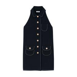 Peter pan collar short dress by SANDRO PARIS