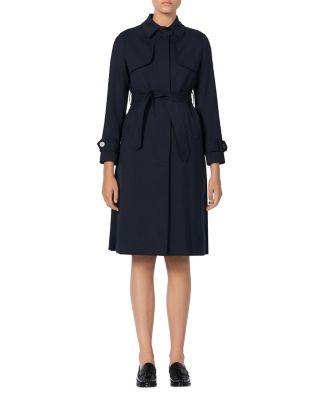 Pleat-Back Trench Coat by SANDRO PARIS