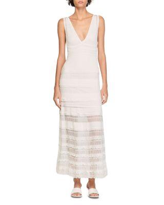 Pointelle Knit Maxi Dress by SANDRO PARIS