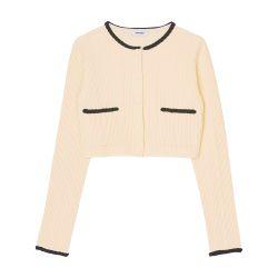 Pointelle knit cardigan by SANDRO PARIS
