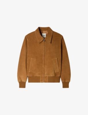 Regular-Fit Zip-Up Suede Jacket by SANDRO PARIS