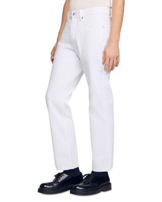 Regular Raw Jeans in White by SANDRO PARIS
