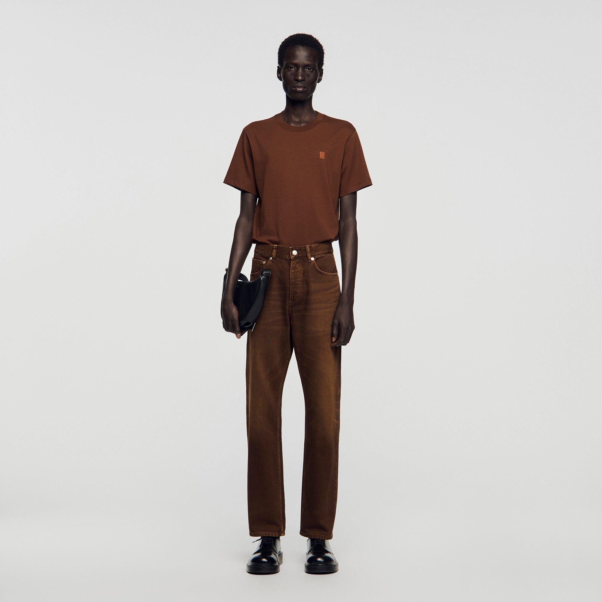 Regular washed-effect jeans by SANDRO PARIS