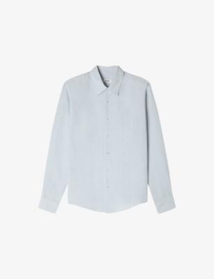 Relaxed-Fit Long-Sleeve Linen Shirt by SANDRO PARIS