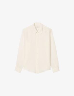 Relaxed-Fit Long-Sleeve Linen Shirt by SANDRO PARIS