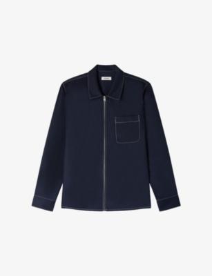 Relaxed-Fit Zip-Up Lyocell-Blend Shirt by SANDRO PARIS