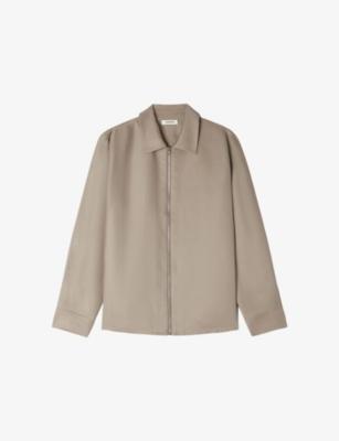 Relaxed-Fit Zip-Up Woven Shirt by SANDRO PARIS