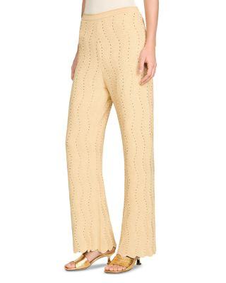 Rhinestone Knit Pants by SANDRO PARIS