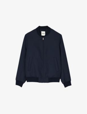 Ribbed-Collar Regular-Fit Technical Wool-Blend Jacket by SANDRO PARIS