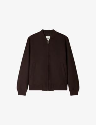 Ribbed-Collar Regular-Fit Technical Wool-Blend Jacket by SANDRO PARIS