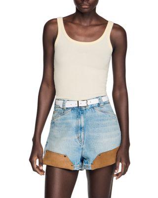 Ribbed Vest Top by SANDRO PARIS